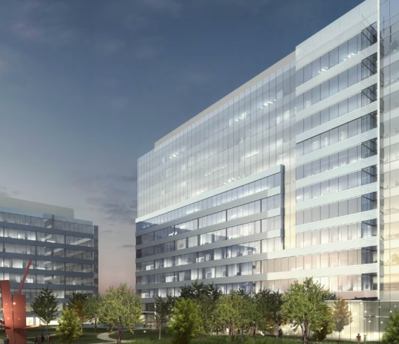 Grounbreaking frisco's tallest office building